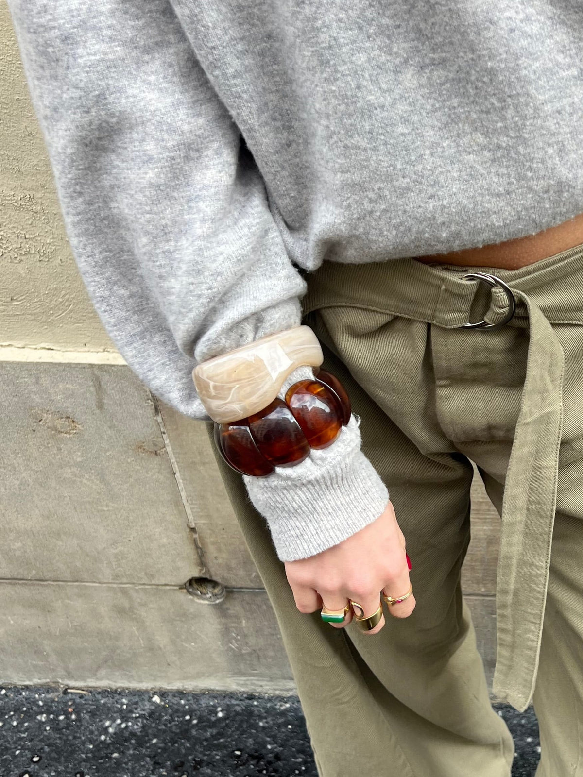 Neo Åbent Armbånd Beige