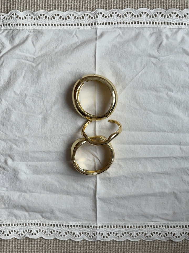 Niva 3 x armbånd - Guld