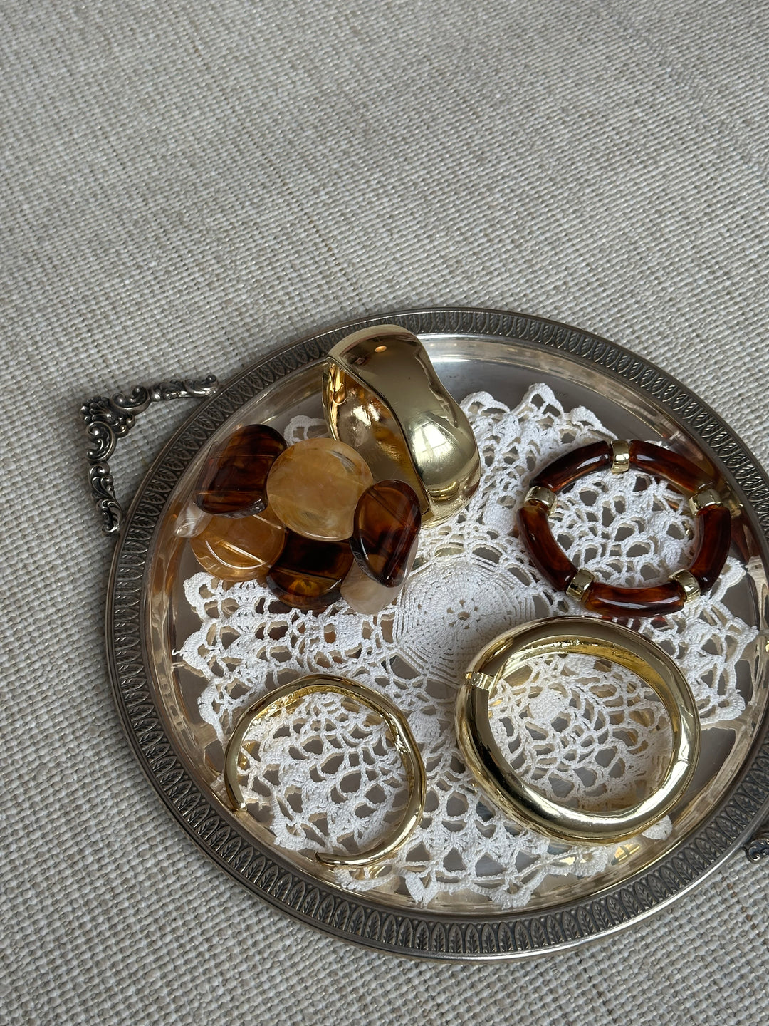 Niva 3 x armbånd - Guld