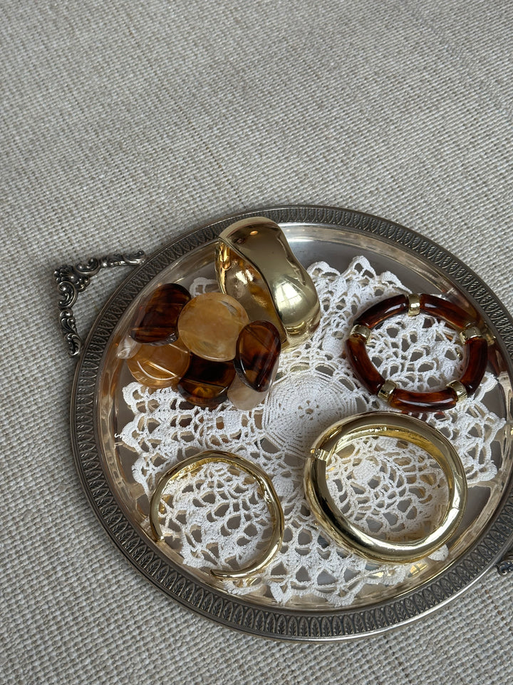 Niva 3 x armbånd - Guld